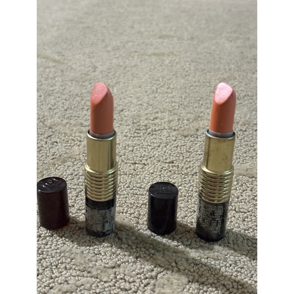 Revlon SUPER FROST LIPSTICK Lot If 2 Snow Canyon Coral 93 Makeup VTG Rare